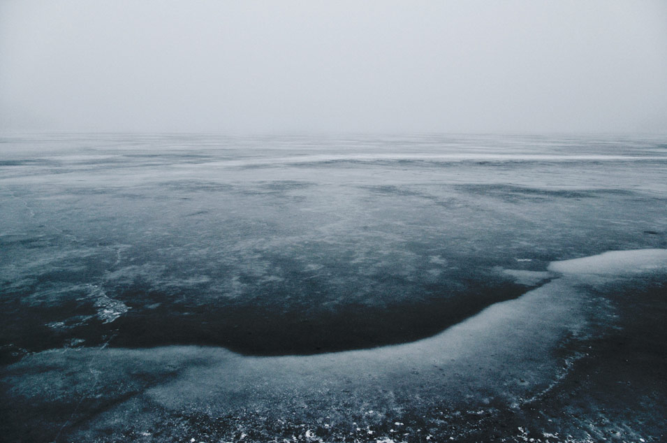 Frozen lake, fine art photography by Niels-Jacob Dandanell.